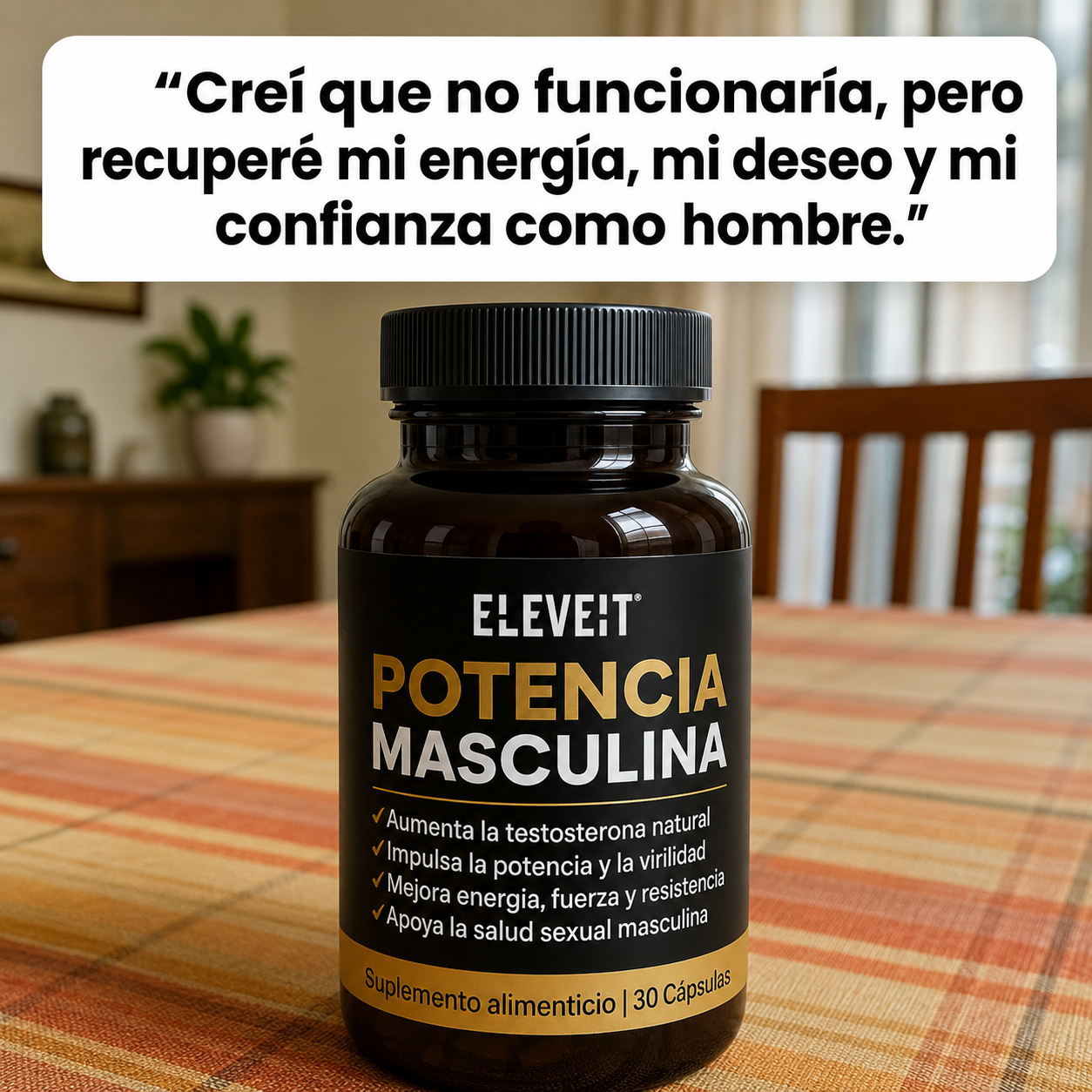 Potencia Masculina | Apoyo Natural para Energía y Rendimiento