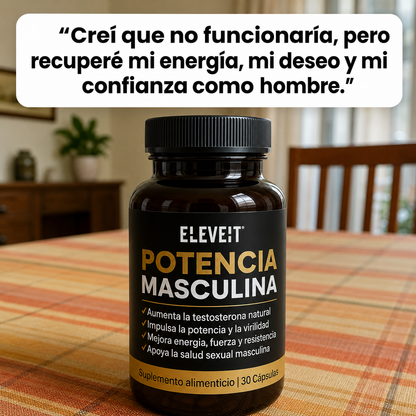 Potencia Masculina | Apoyo Natural para Energía y Rendimiento